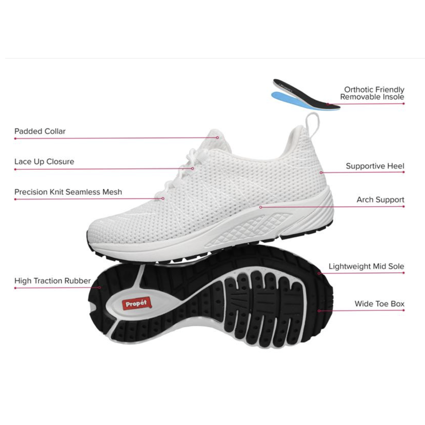 Propet Tour Knit Womens