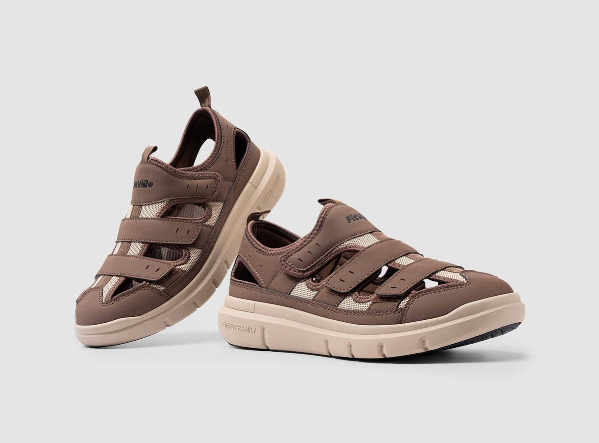 FitVille Men's EasyTop Recovery Sandal V4 - My Shoe Specialist & My School Shoes