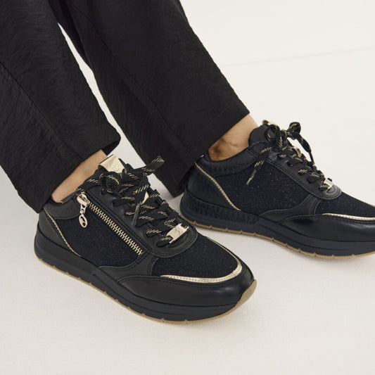 Tamaris Glam Sneaker - Black Comb