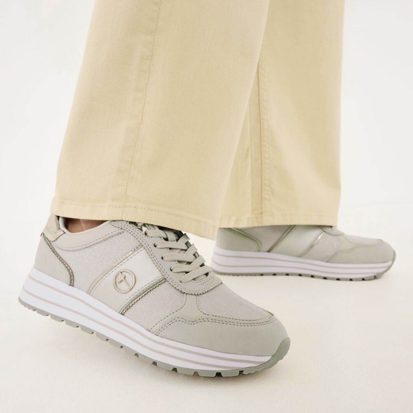 Tamaris Glam Sneaker - Ivory Comb