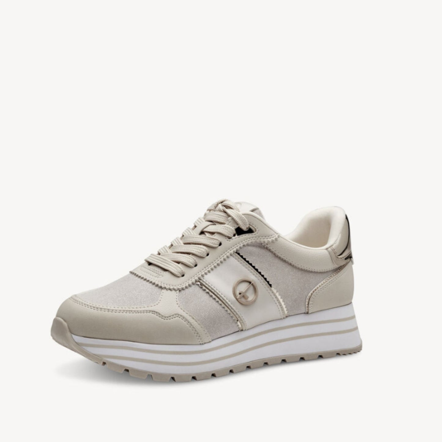 Tamaris Glam Sneaker - Ivory Comb
