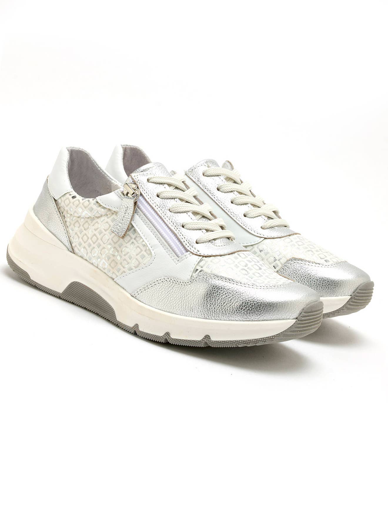 Pediconfort Baskets Zip - White/Silver wide