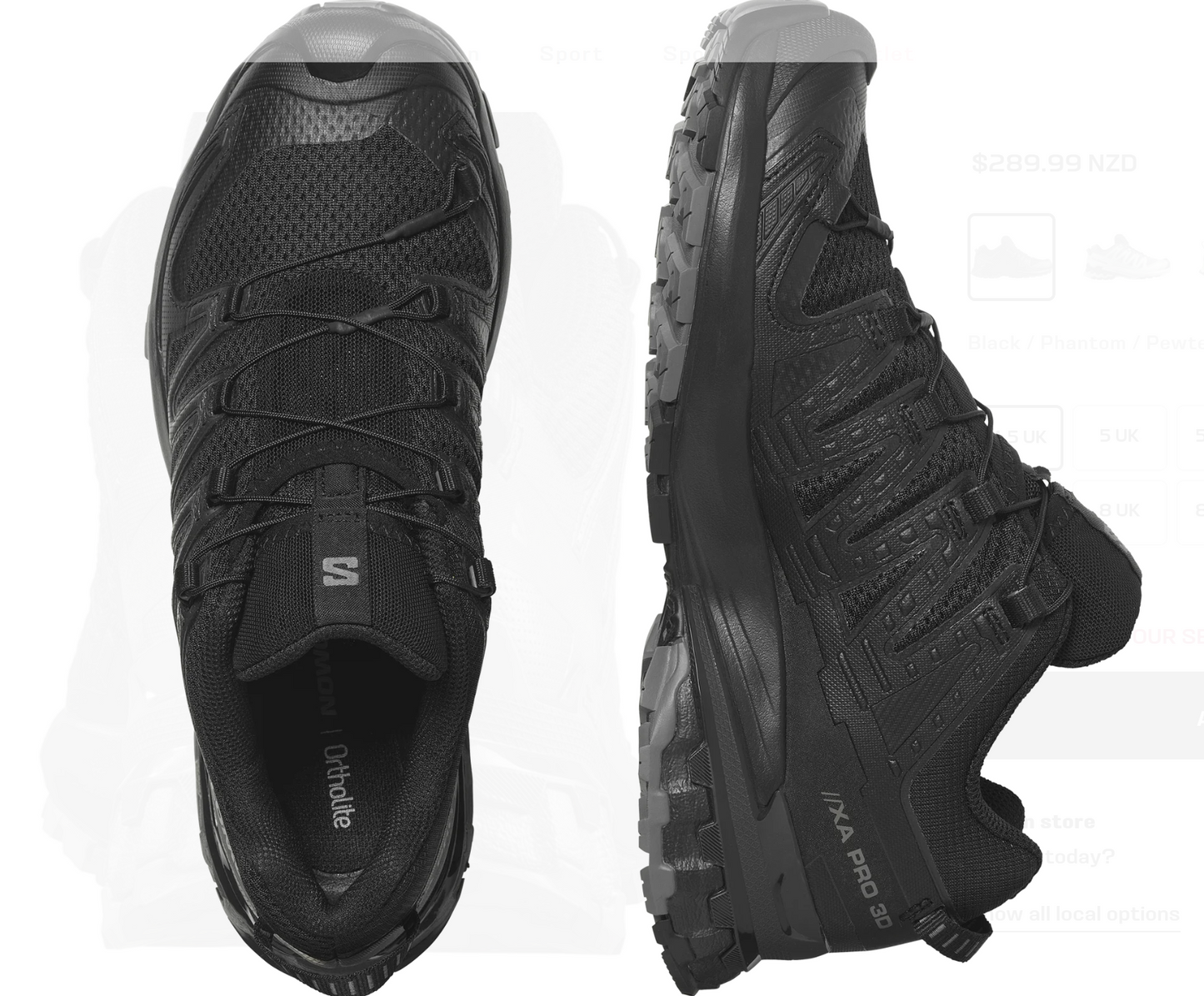 Xa Pro 3D V9 W - Black/Phantom/Pewter