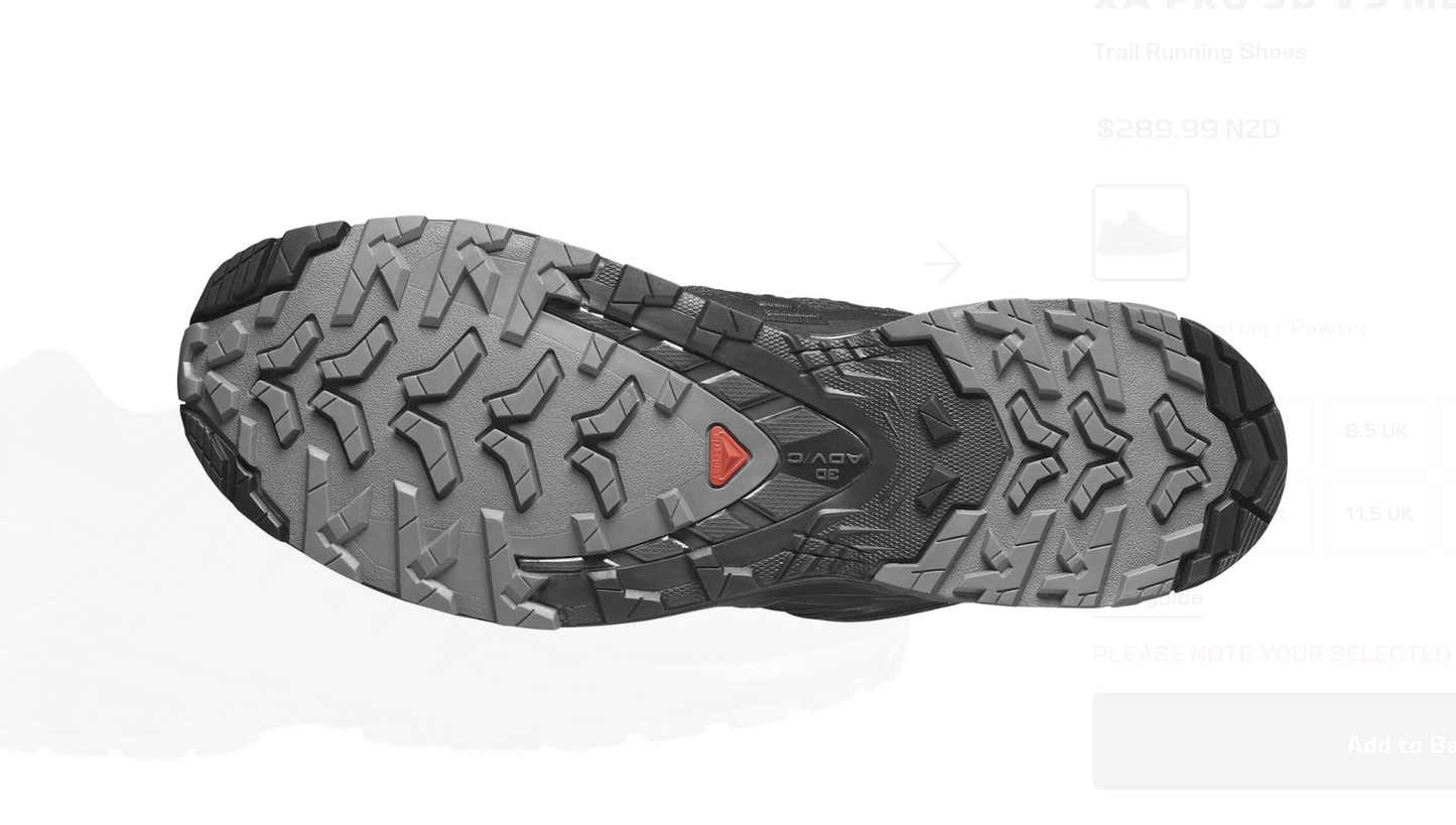 Xa Pro 3D V9 Wide - Black/Phantom/Pewter