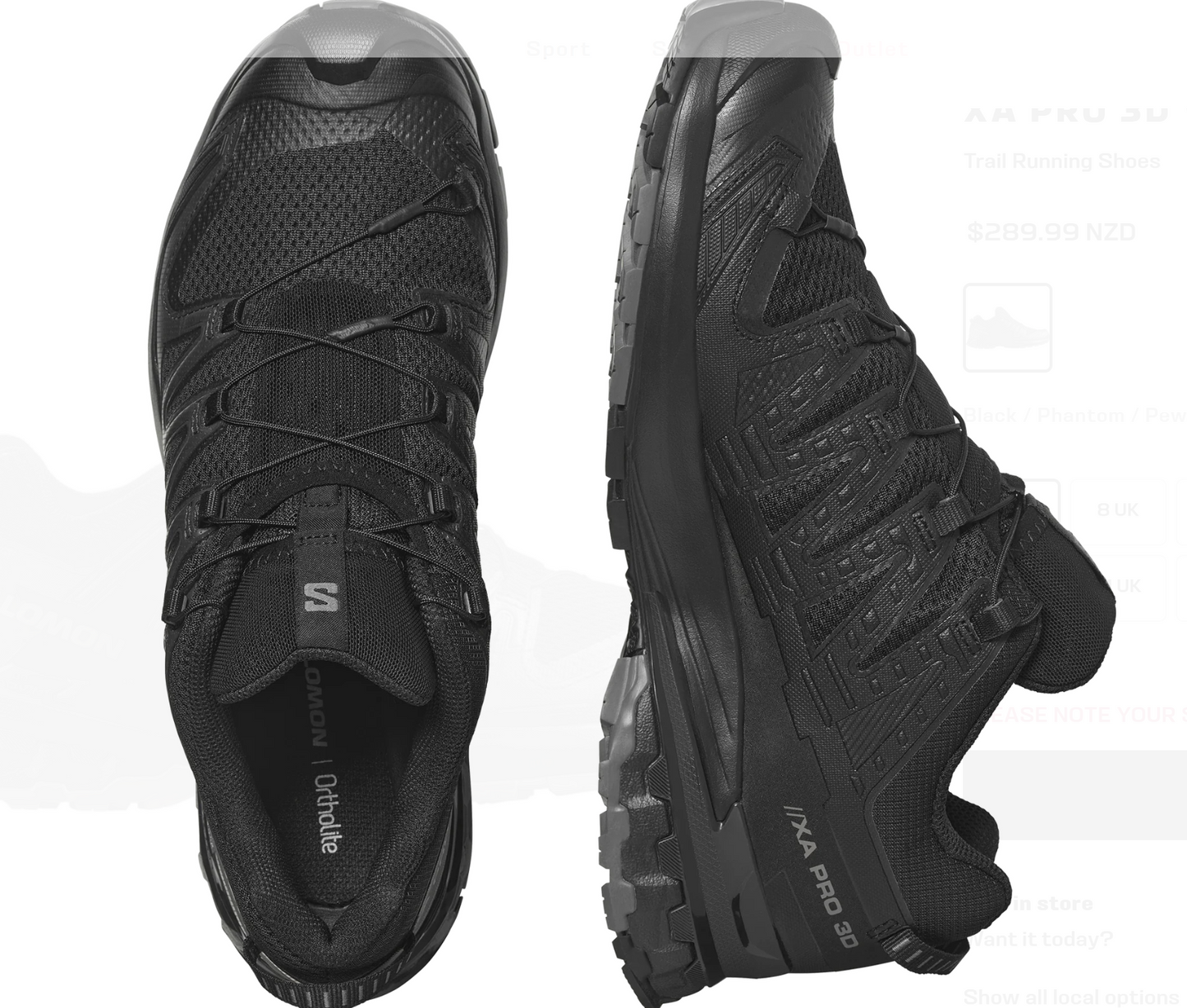 Xa Pro 3D V9 Wide - Black/Phantom/Pewter