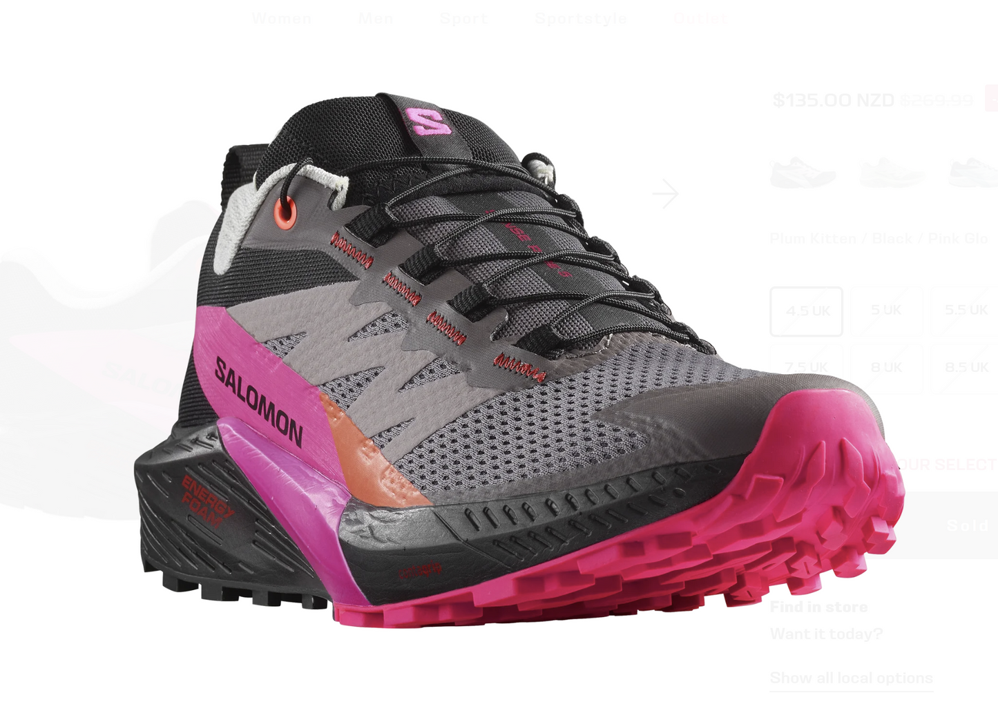 Sense Ride 5 Womens -  Plum Kitten/Black/Pink Glo