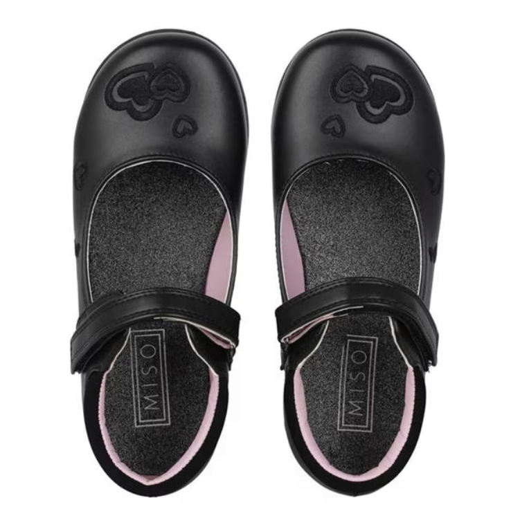 Miso Emma Ballet Flat Black/Hearts