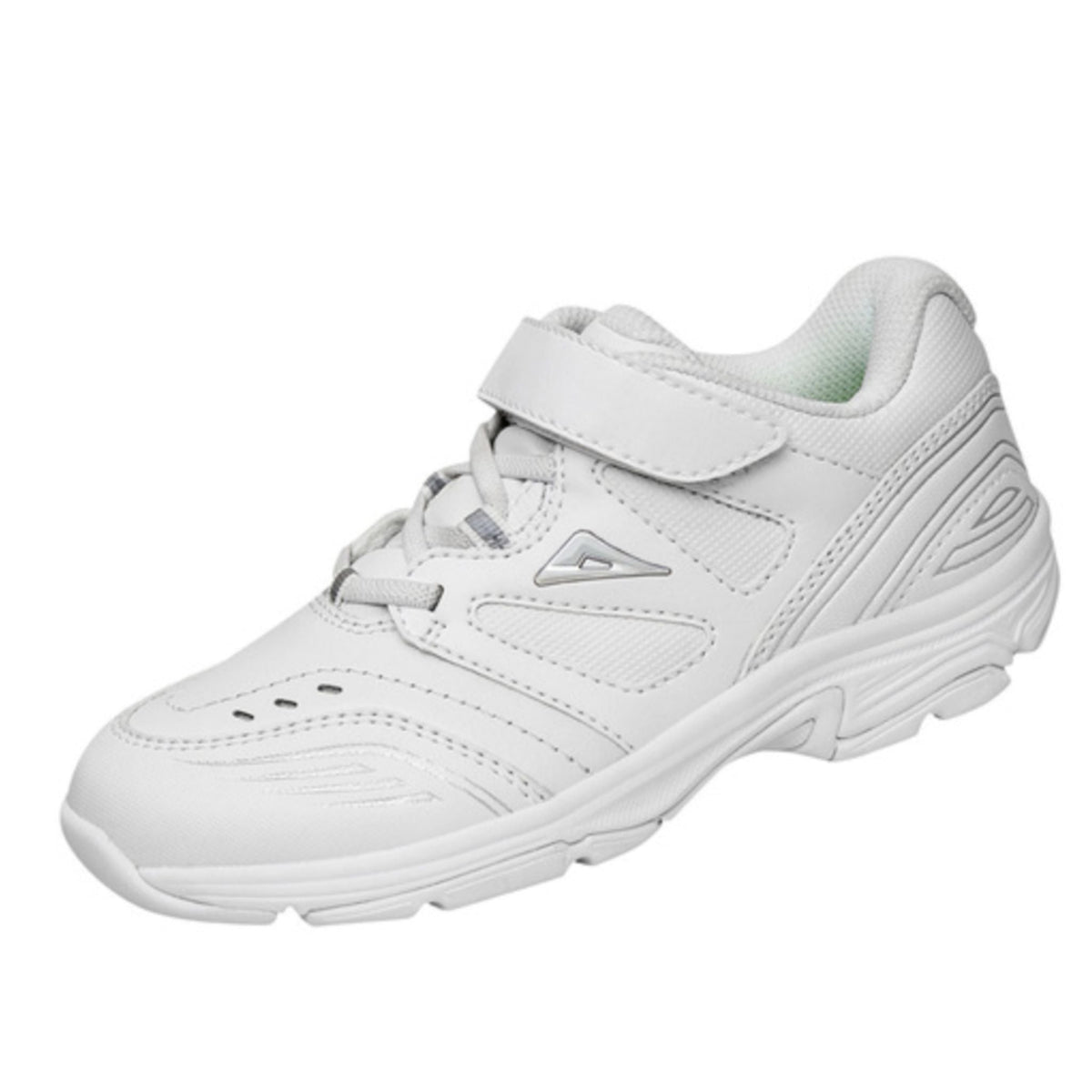 Ascent Sustain 2 Jnr Velcro White - My Shoe Specialist & My School Shoes