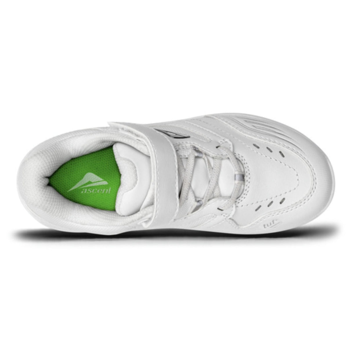 Ascent Sustain 2 Jnr Velcro White - My Shoe Specialist & My School Shoes