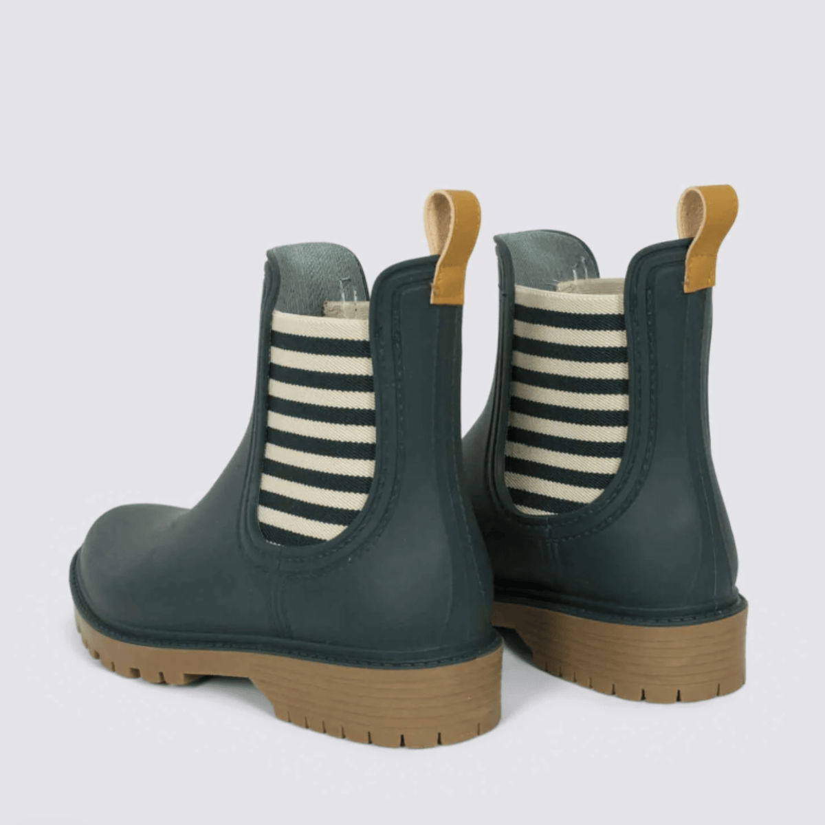 Diana Ferrari Laurina2 Gumboot Deep Green Stripe - My Shoe Specialist & My School Shoes