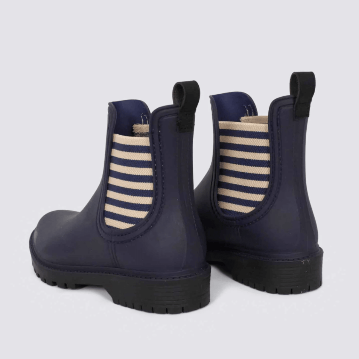 Diana Ferrari Laurina2 Gumboot Navy Stripe - My Shoe Specialist & My School Shoes