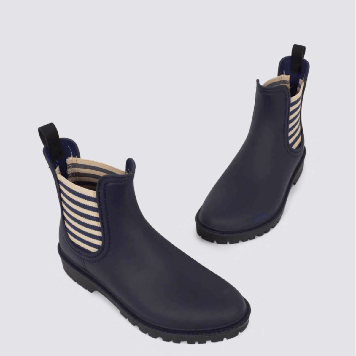 Diana Ferrari Laurina2 Gumboot Navy Stripe - My Shoe Specialist & My School Shoes