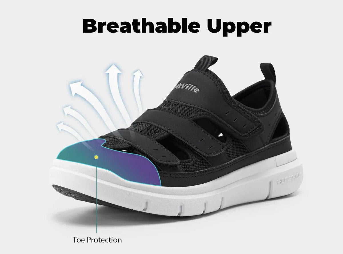 FitVille Men's EasyTop Recovery Sandal V4 - My Shoe Specialist & My School Shoes