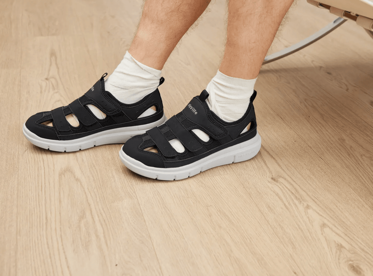 FitVille Men's EasyTop Recovery Sandal V4 - My Shoe Specialist & My School Shoes