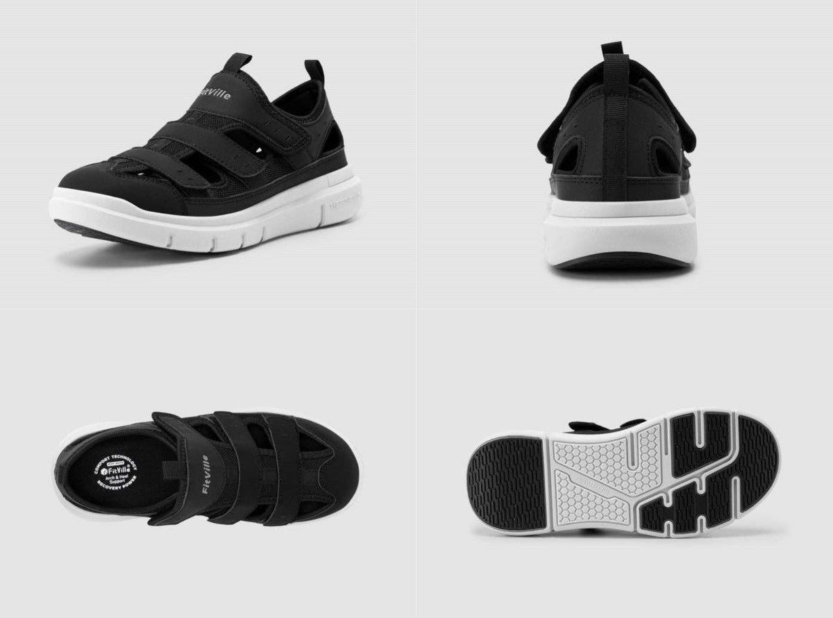 FitVille Men's EasyTop Recovery Sandal V4 - My Shoe Specialist & My School Shoes