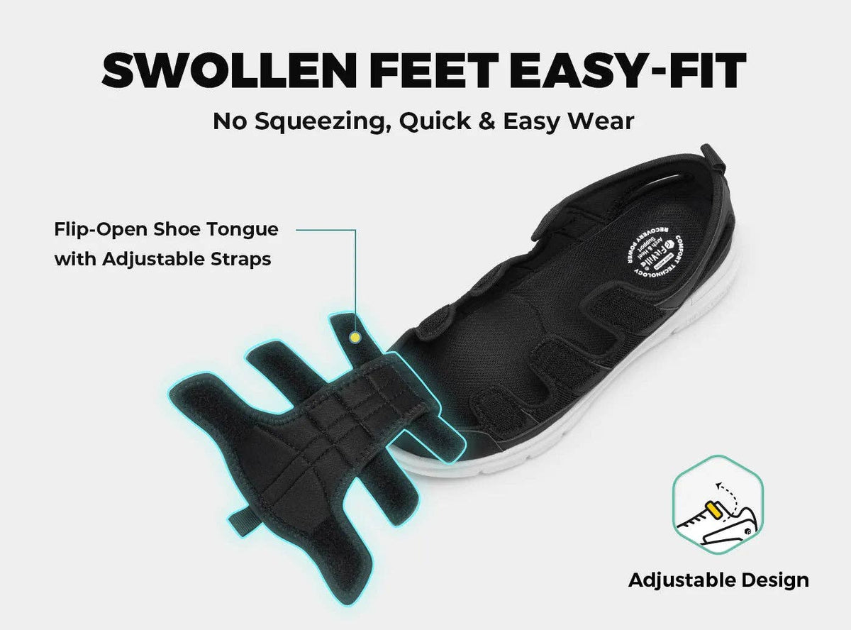 FitVille Men's EasyTop Recovery Sandal V4 - My Shoe Specialist & My School Shoes