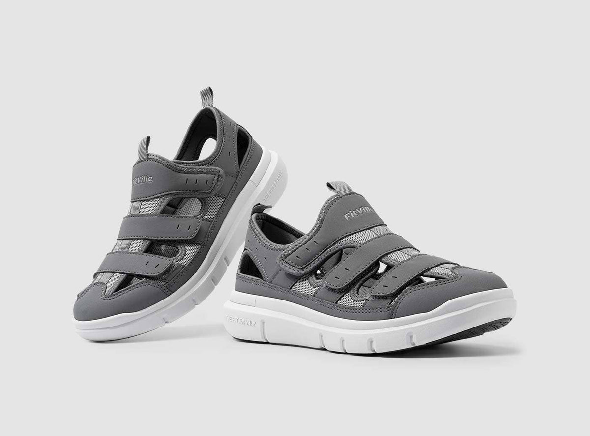 FitVille Men's EasyTop Recovery Sandal V4 - My Shoe Specialist & My School Shoes