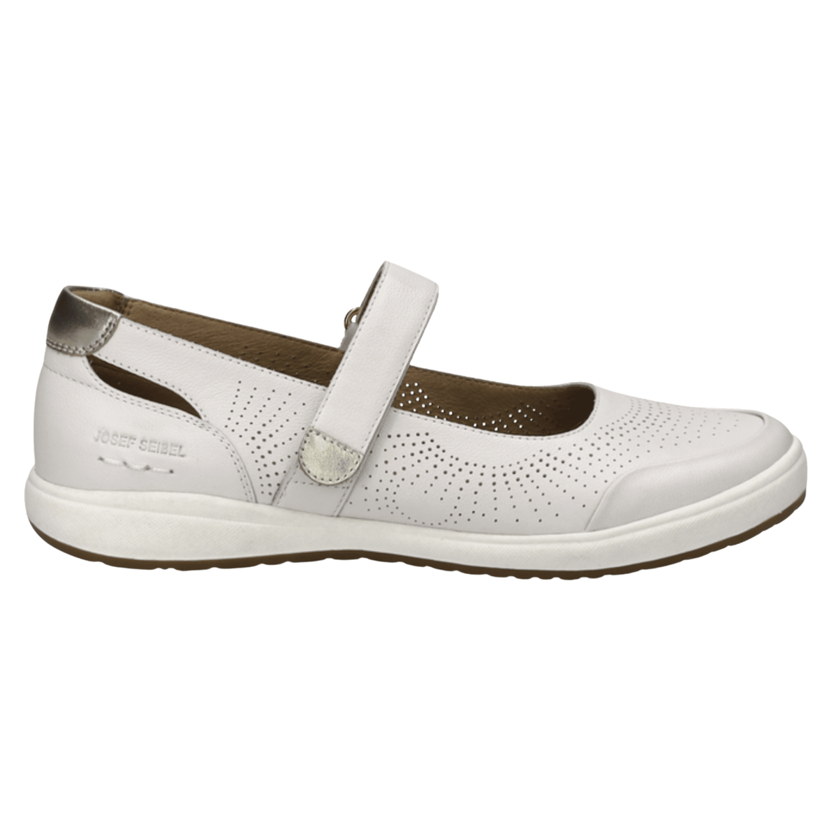 Josef Seibel Caren 68 White/Gold - My Shoe Specialist & My School Shoes