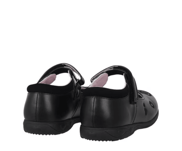 Miso Emma Ballet Flat Black/Hearts - My Shoe Specialist & My School Shoes