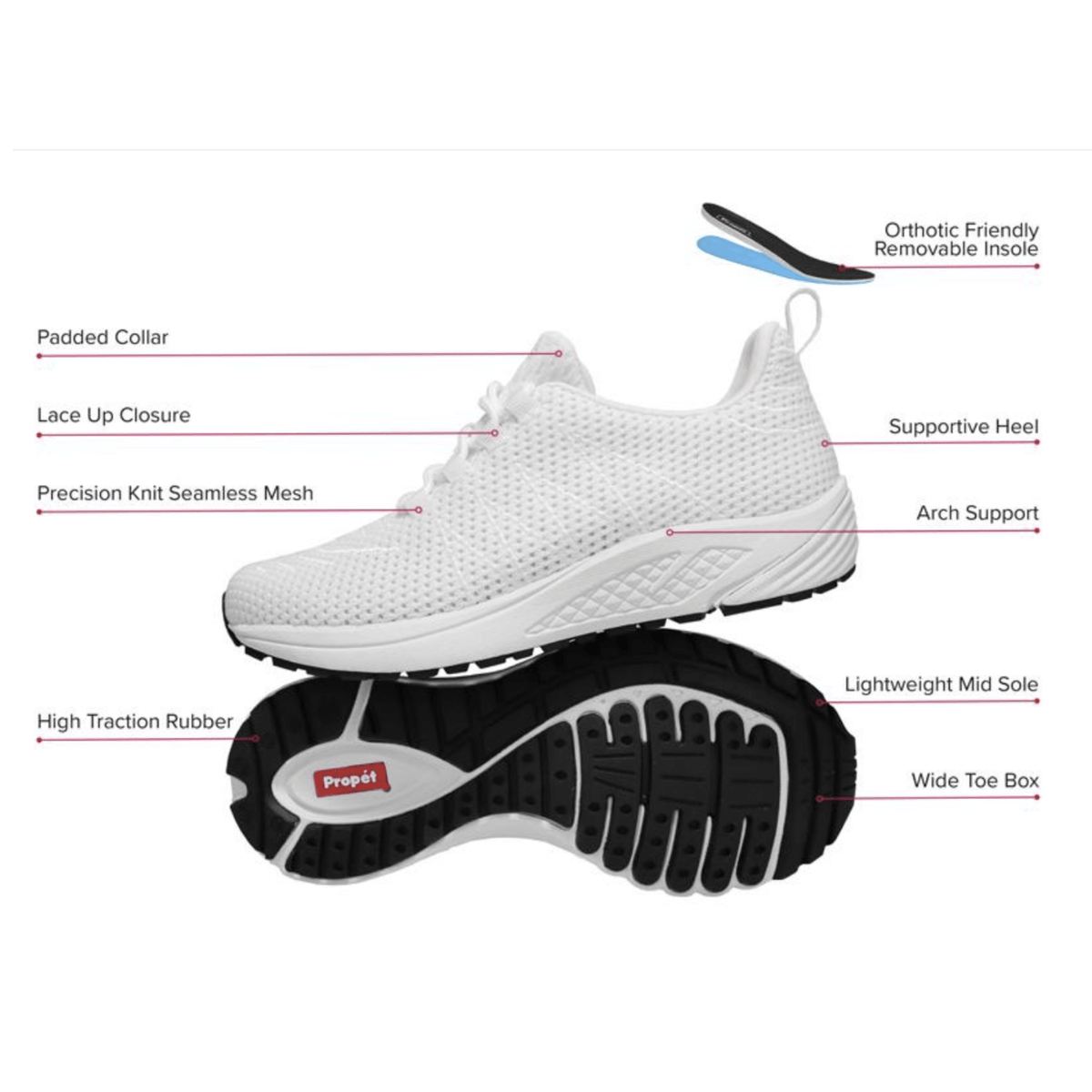 Propet Tour Knit Womens - My Shoe Specialist & My School Shoes