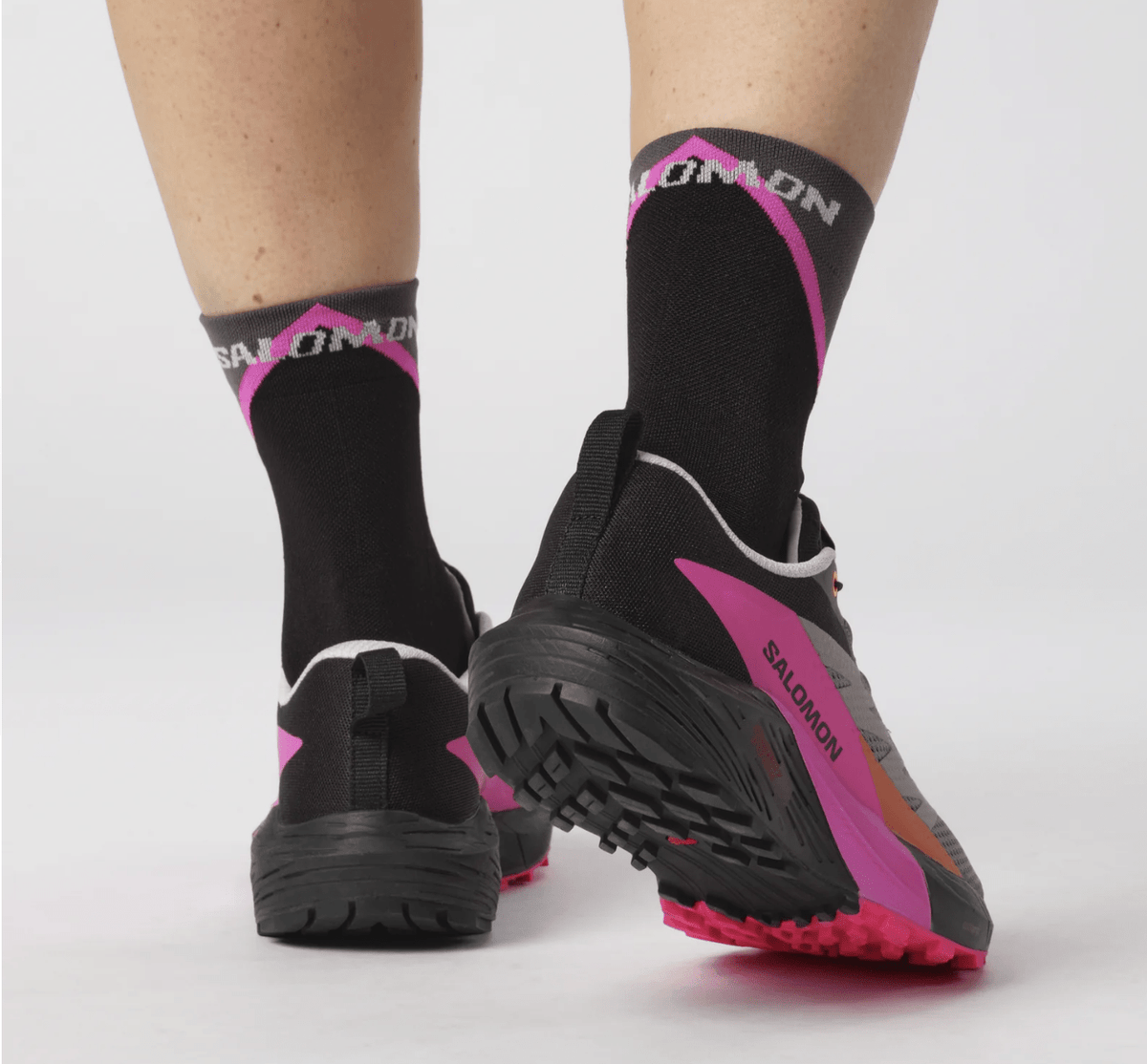 Salomon Sense Ride 5 Womens - Plum Kitten/Black/Pink Glo - My Shoe Specialist & My School Shoes
