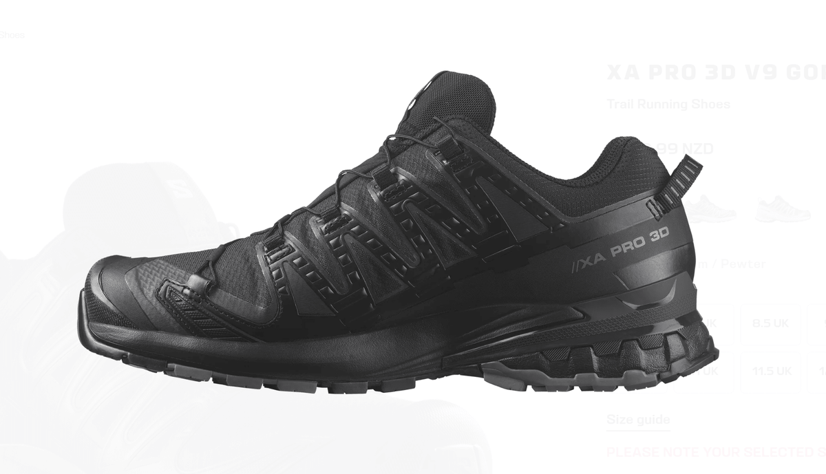 Salomon Xa Pro 3D V9 GTX - Black/Phantom/Pewter - My Shoe Specialist & My School Shoes