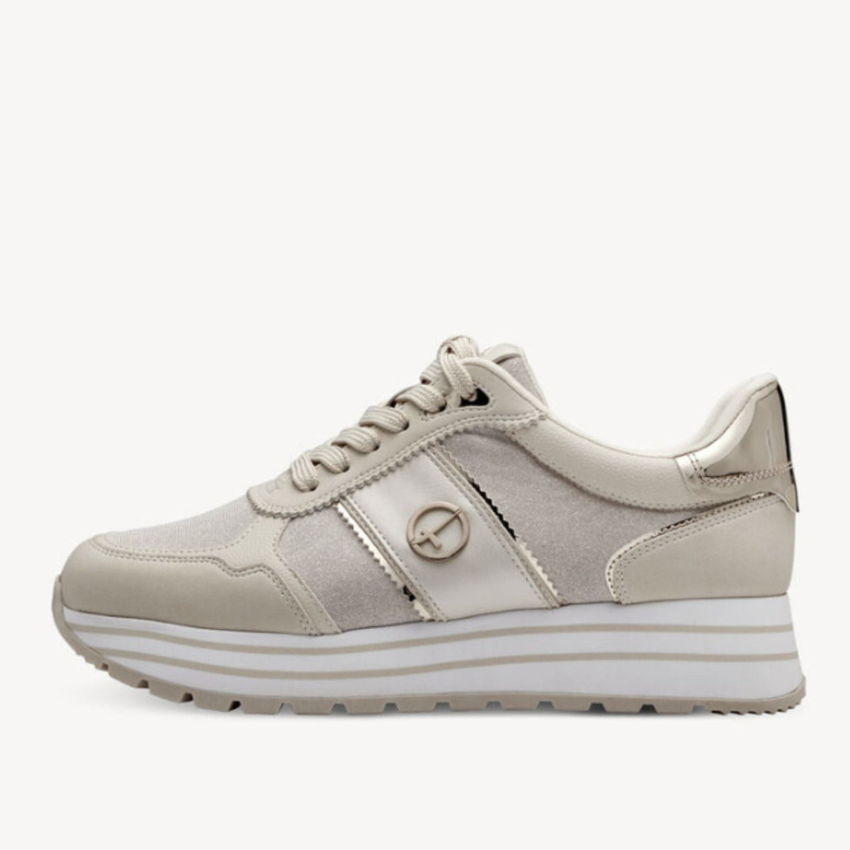 Tamaris Glam Sneaker - Ivory Comb - My Shoe Specialist & My School Shoes