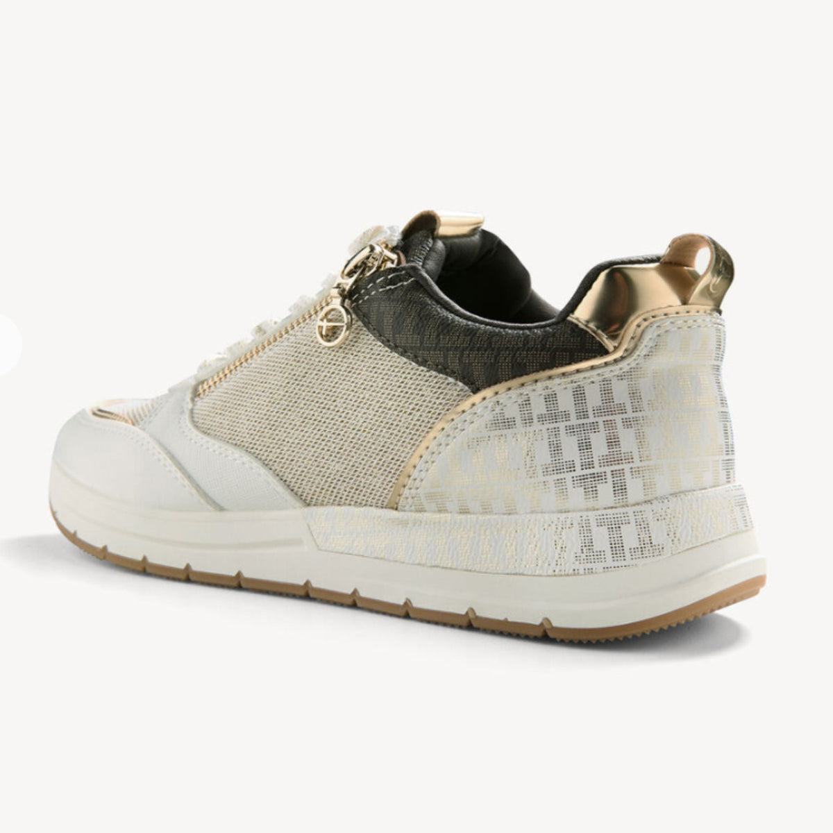 Tamaris Glam Sneaker - Ivory / Gold Comb - My Shoe Specialist & My School Shoes