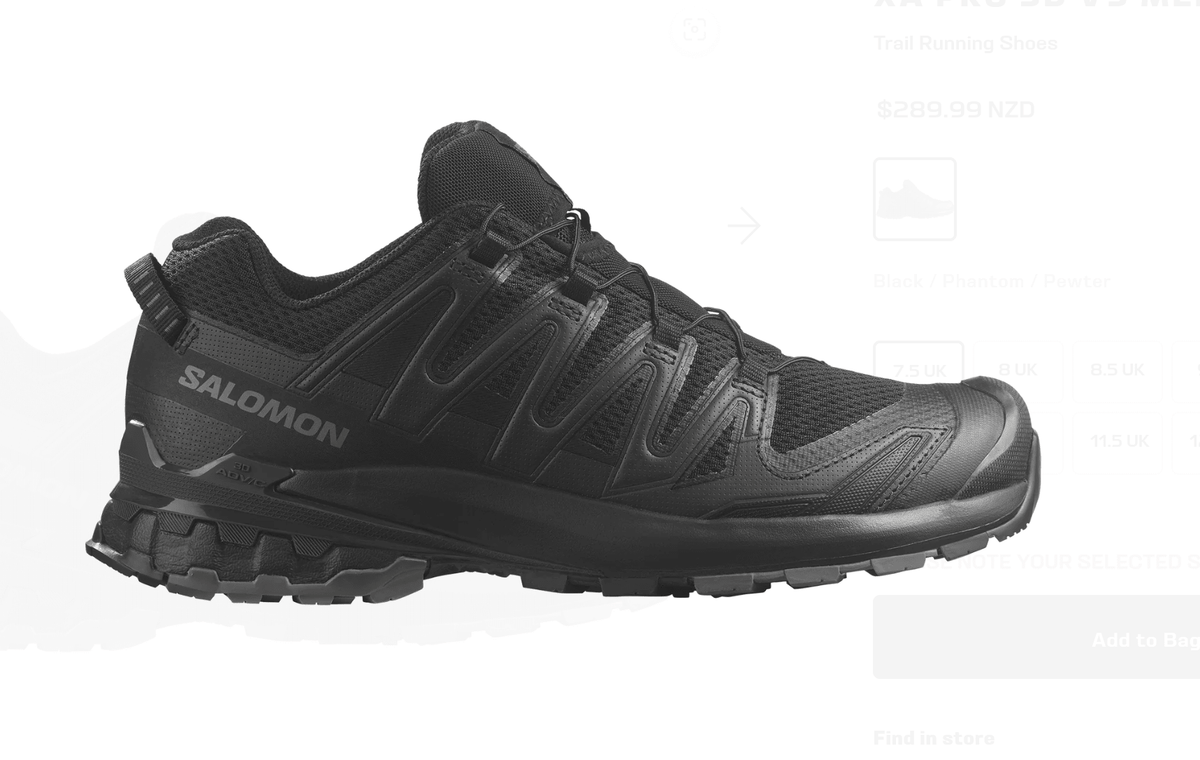 Xa Pro 3D V9 - Black/Phantom/Pewter - My Shoe Specialist & My School Shoes