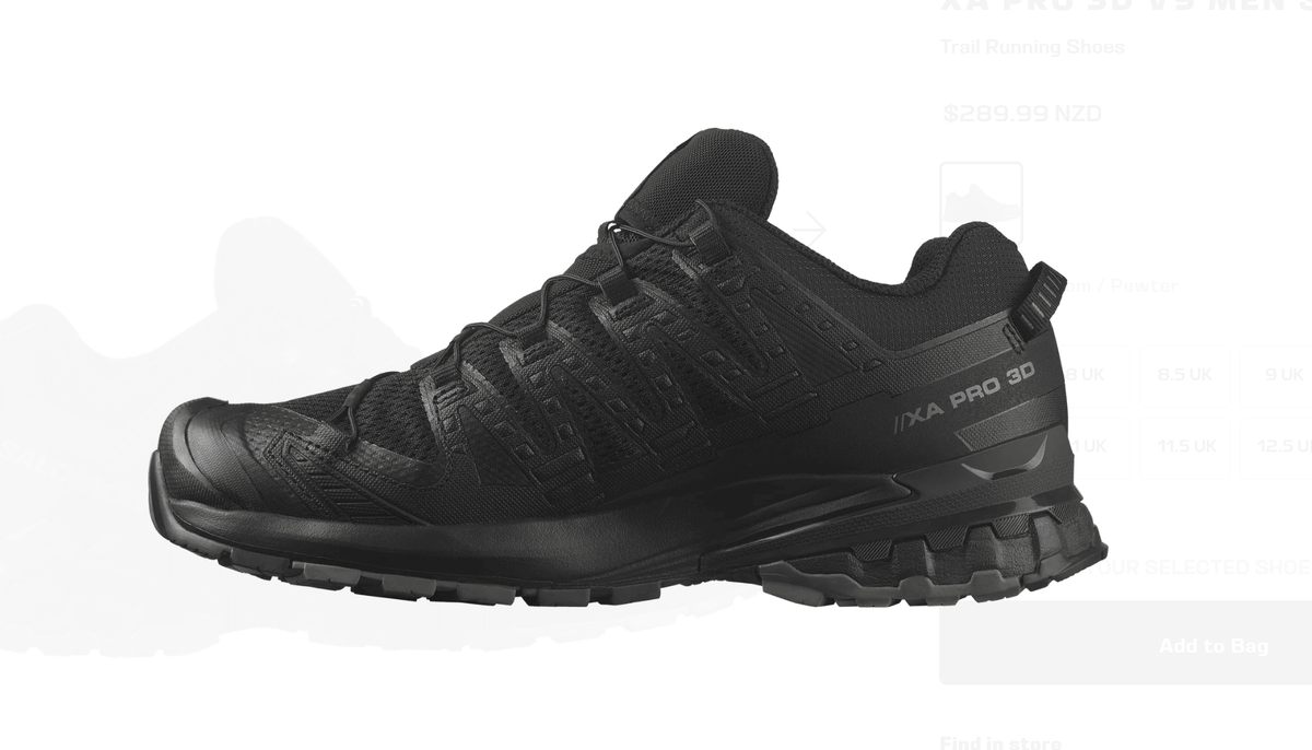 Xa Pro 3D V9 - Black/Phantom/Pewter - My Shoe Specialist & My School Shoes