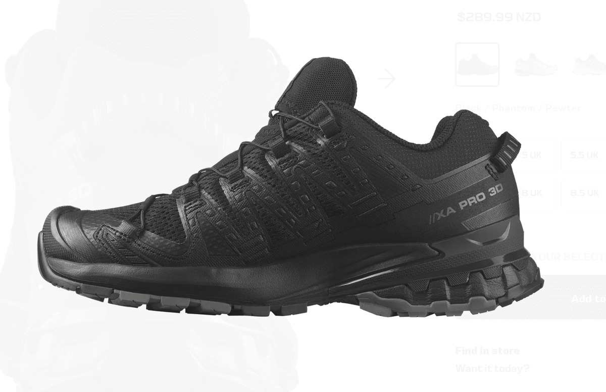 Xa Pro 3D V9 W - Black/Phantom/Pewter - My Shoe Specialist & My School Shoes